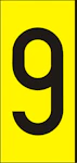 MÄRKSYSTEM H50 GUL SIFFRA 9 AL