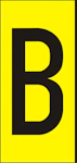 MÄRKSYSTEM H50 GUL BOKSTAV B AL