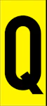 MÄRKSYSTEM H160 GUL BOKSTAV Q AL