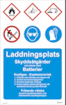 SKYLT LADDNINGSPLATS PLPLAST