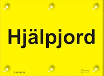 SKYLT HJÄLPJORD H24 AL