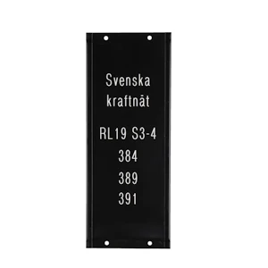 hammarprodukter Skylt orientering graverad al