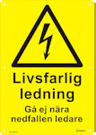 SKYLT LIVSFARLIG LEDNING FACKV