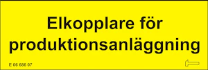 hammarprodukter Dekal elkopplare för produktionsanl