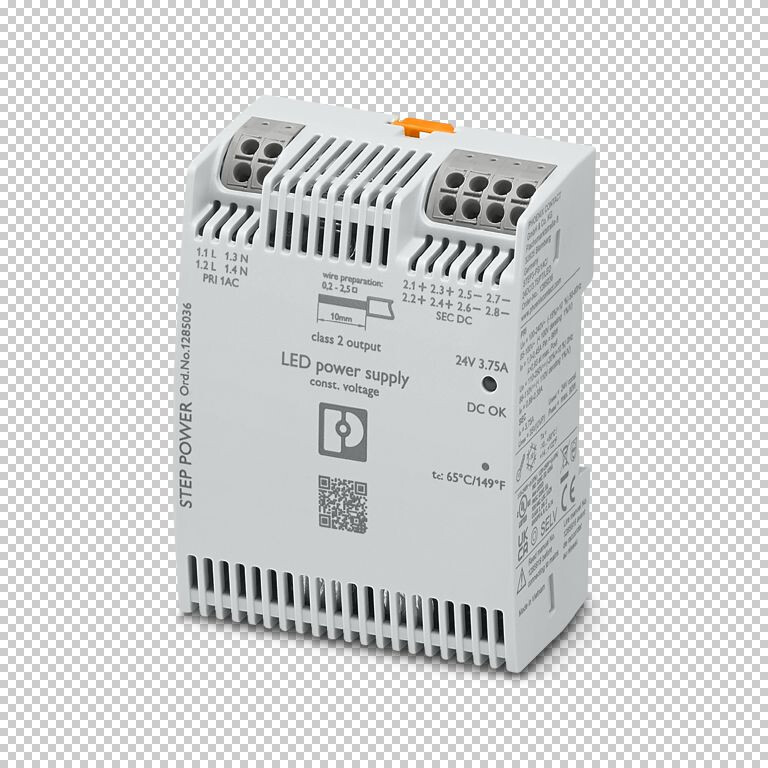 POWER SUPPLY STEP3-PS/1AC/24DC/3.75/PT/LED