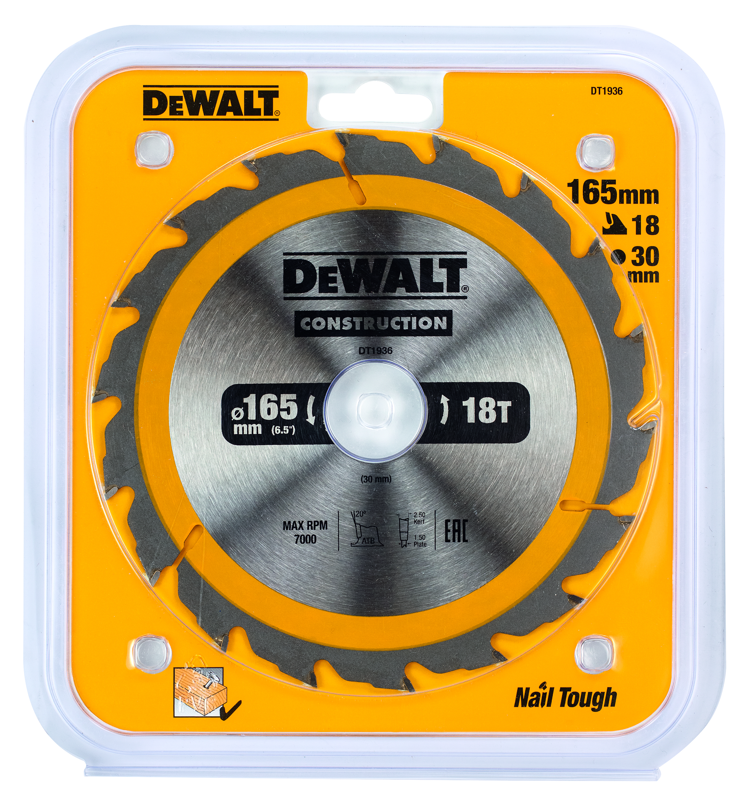 dewalt Cirkelsågsklinga dewalt 165x30mm 18t
