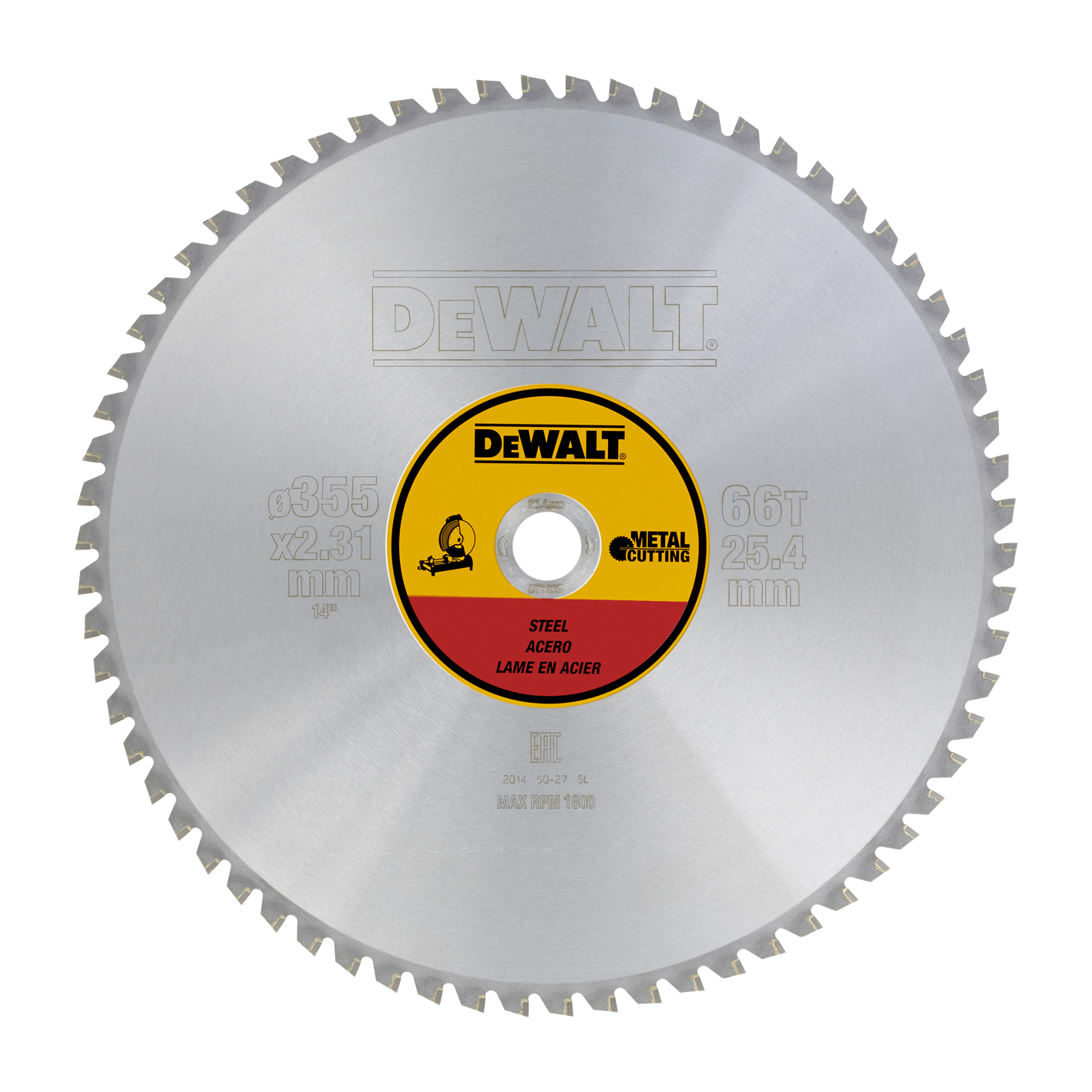 PYÖRÖSAHANTERÄ DEWALT 355X25,4MM 66T
