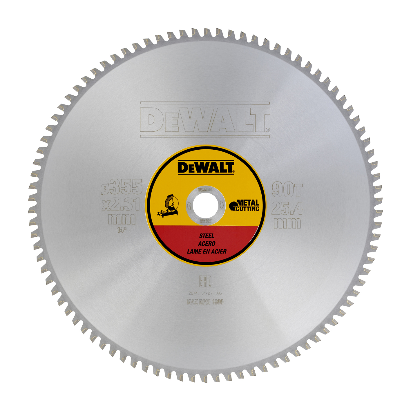 PYÖRÖSAHANTERÄ DEWALT 355X25,4MM 90T