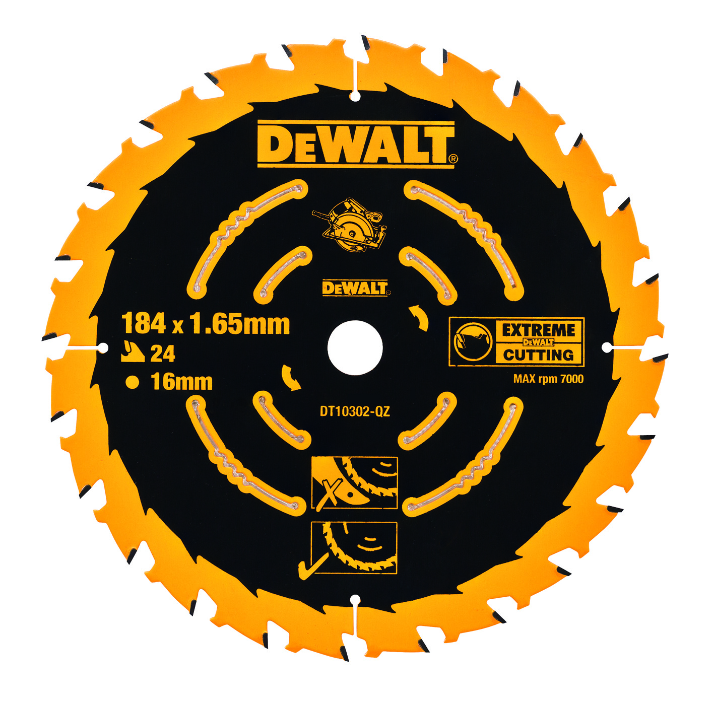 PYÖRÖSAHANTERÄ DEWALT ELITE 184X16MM 24T
