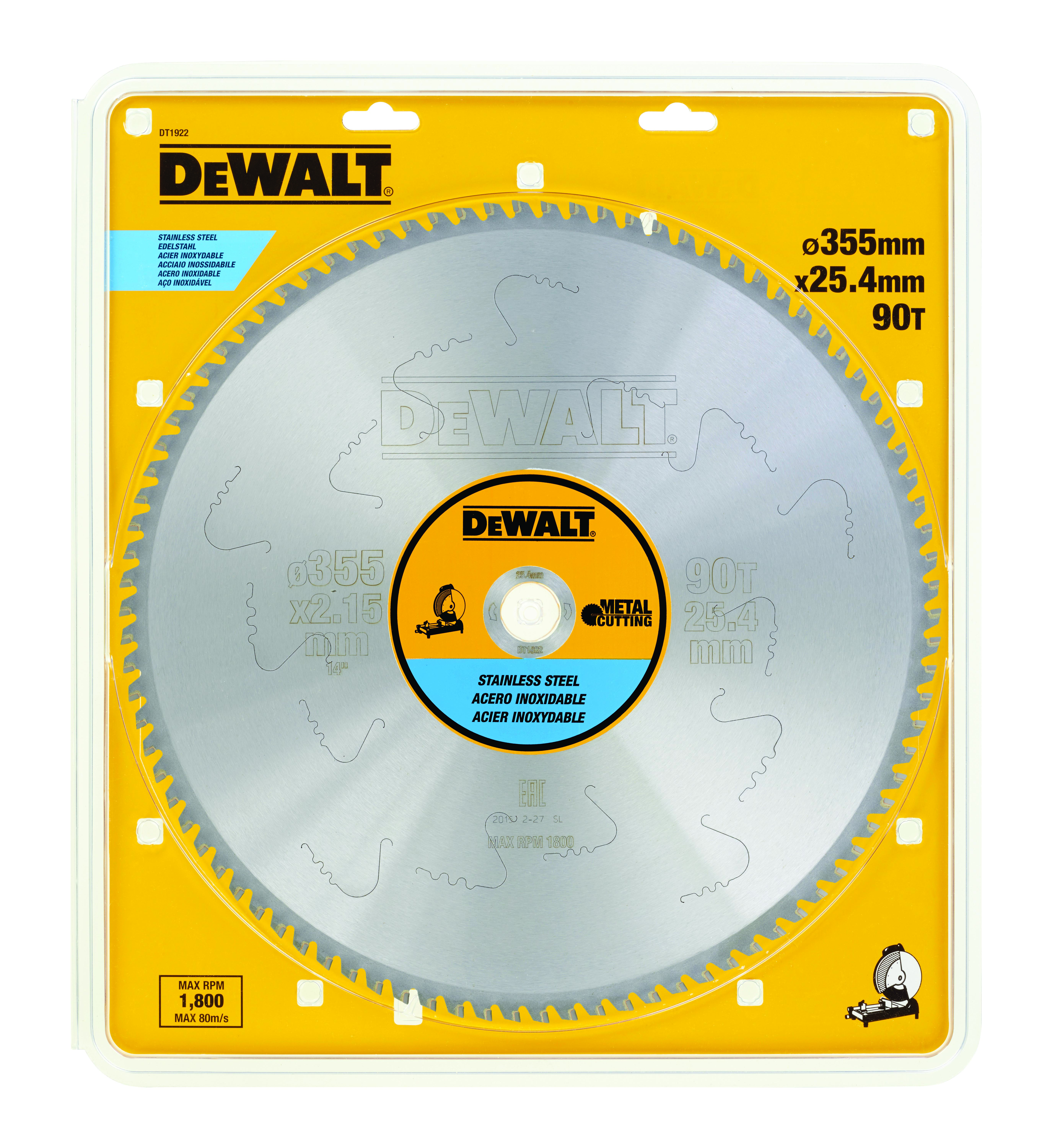 dewalt Cirkelsågsklinga dewalt 355x25,4mm 90t
