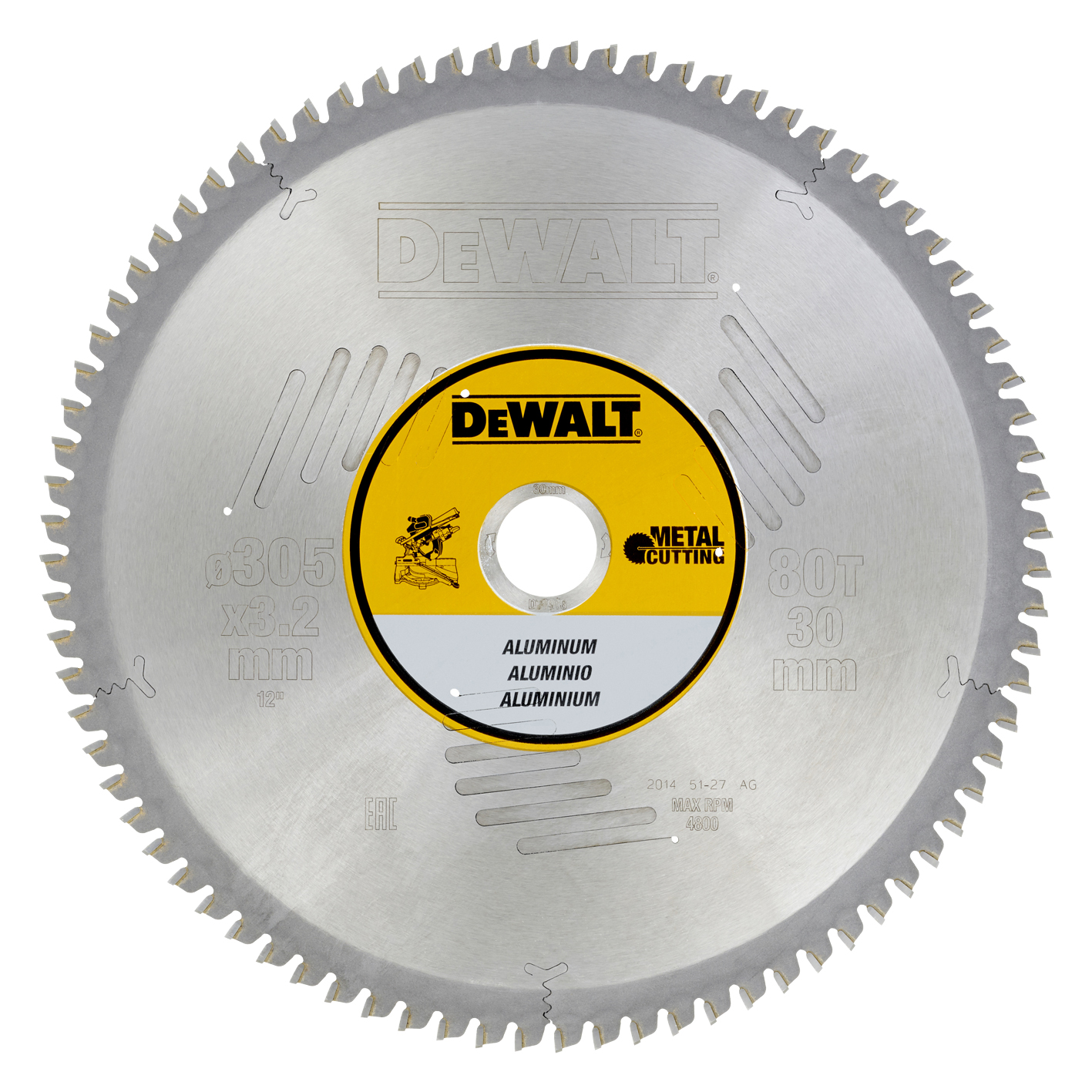 PYÖRÖSAHANTERÄ DEWALT 305X30MM 80T
