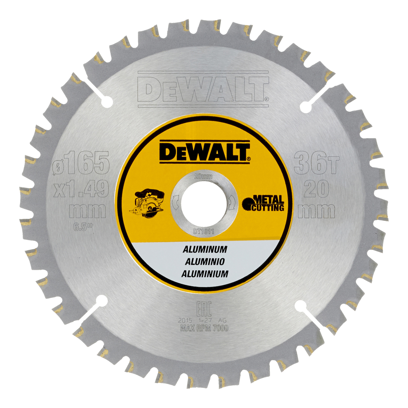 PYÖRÖSAHANTERÄ DEWALT 165X30MM 36T