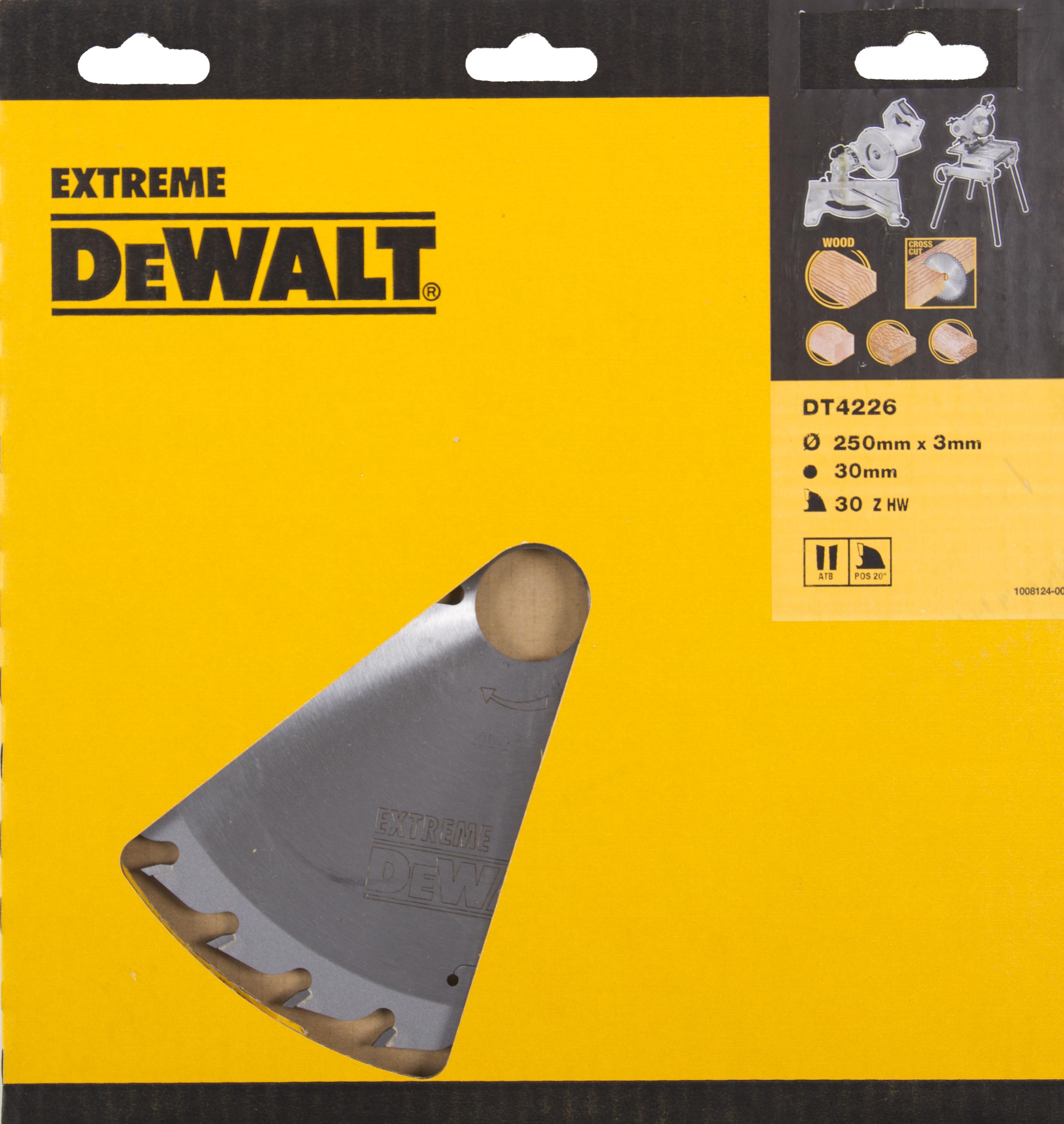 dewalt Cirkelsågsklinga dewalt extreme workshop 250x30mm 30t