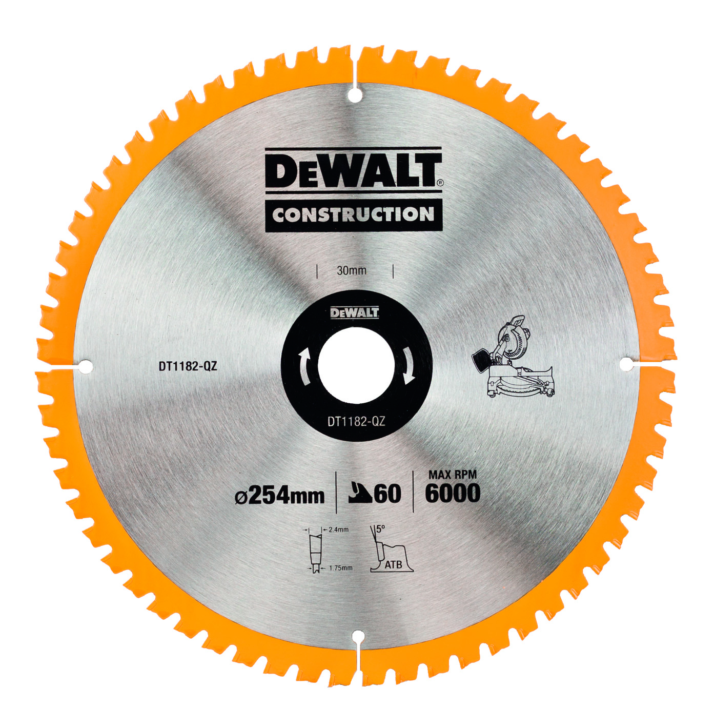 PYÖRÖSAHANTERÄ DEWALT 254X30MM 60T