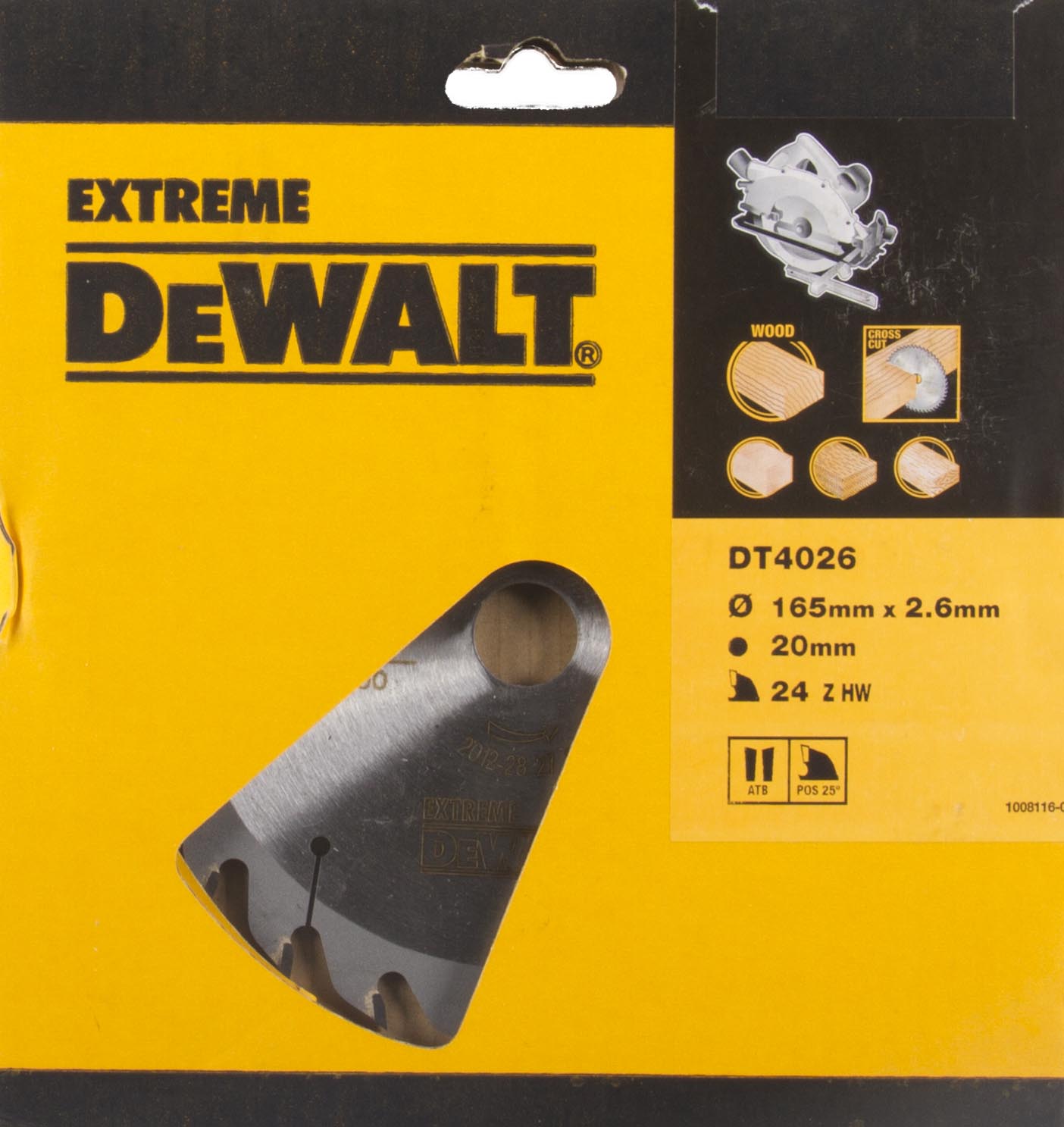 dewalt Cirkelsågsklinga dewalt extreme workshop 165x20mm 24t
