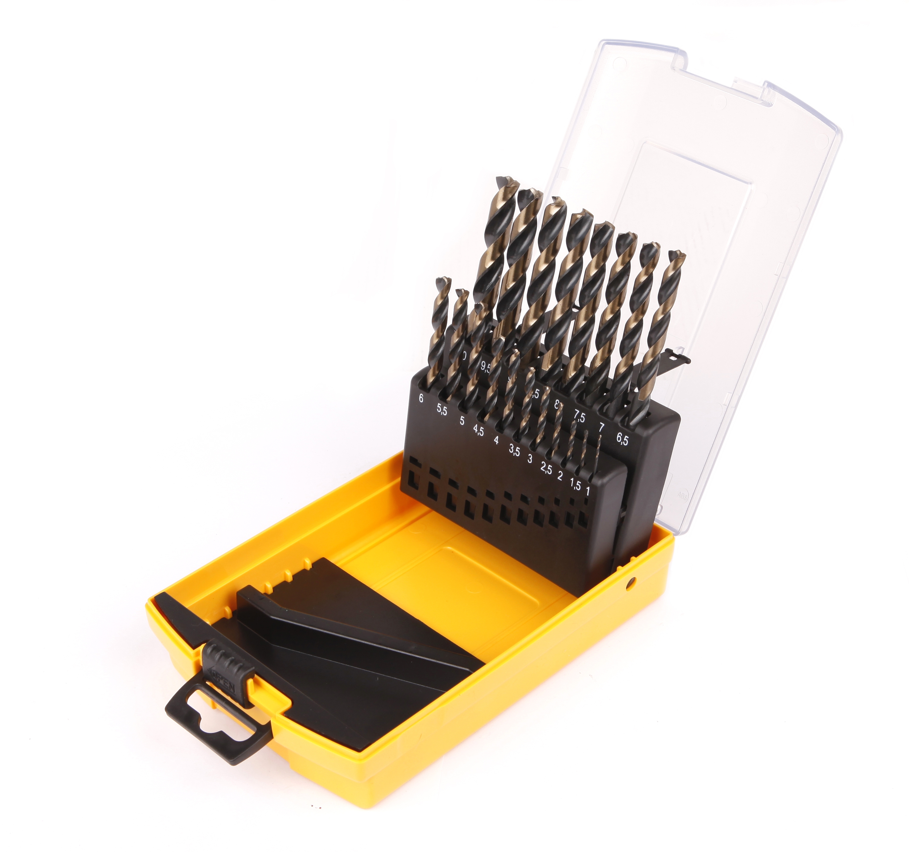 ironside Metalliporanteräsarja hss-co5 19 osaa 1-10mm 201272