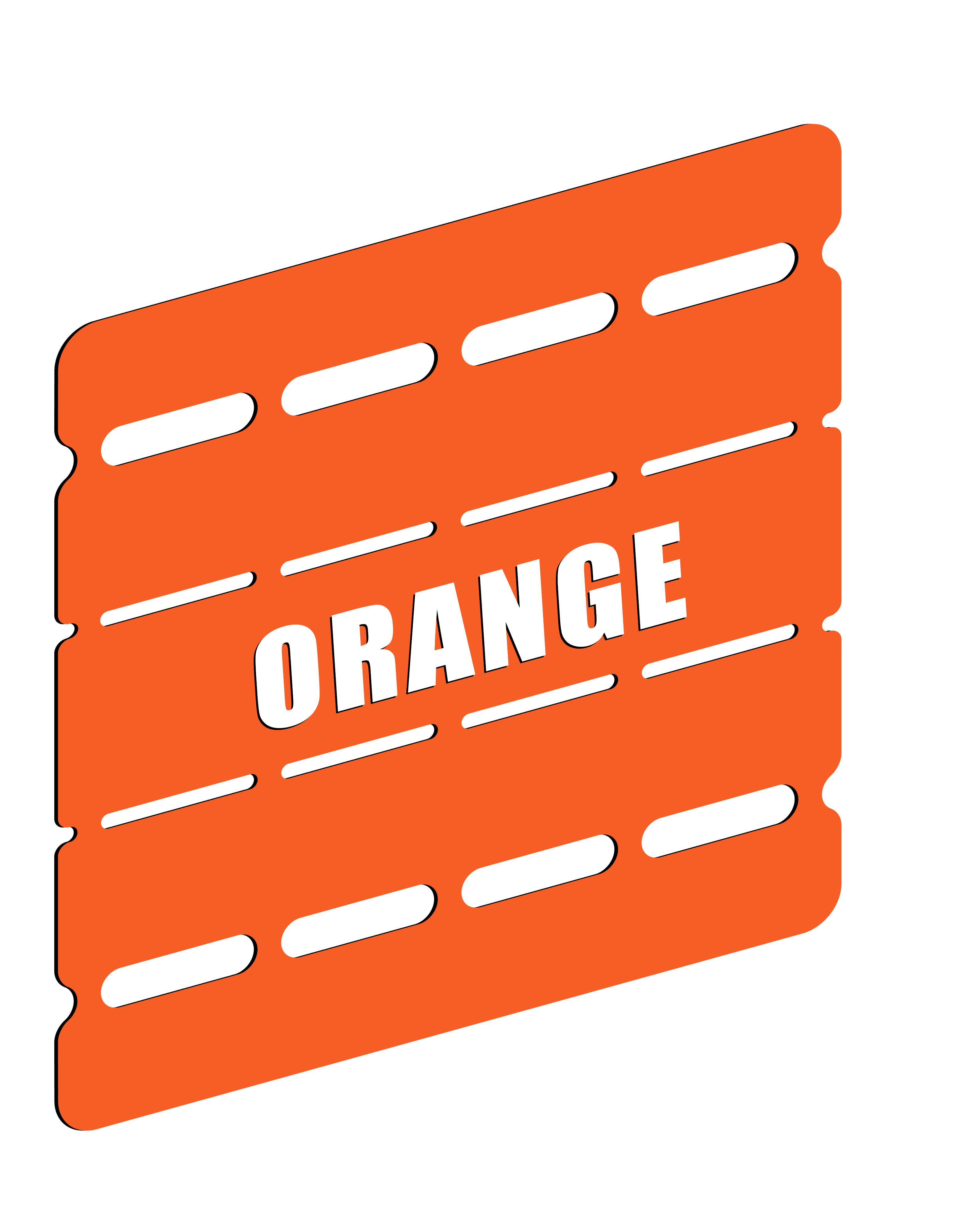 MÄRKPLÅT 93 ORANGE