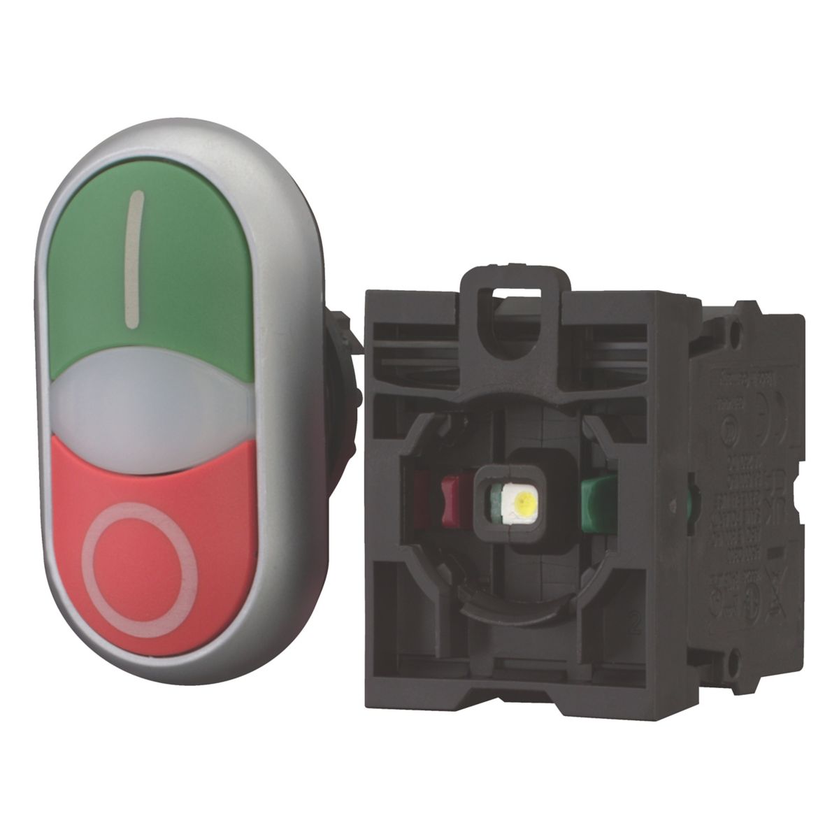 KAKSOISPAINIKEKALUSTE EATON M22-DDL-GR-X1/X0-K1001LED-BVP