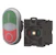 eaton Double push button fixture m22-ddl-gr-x1/x0-k1001led-bvp