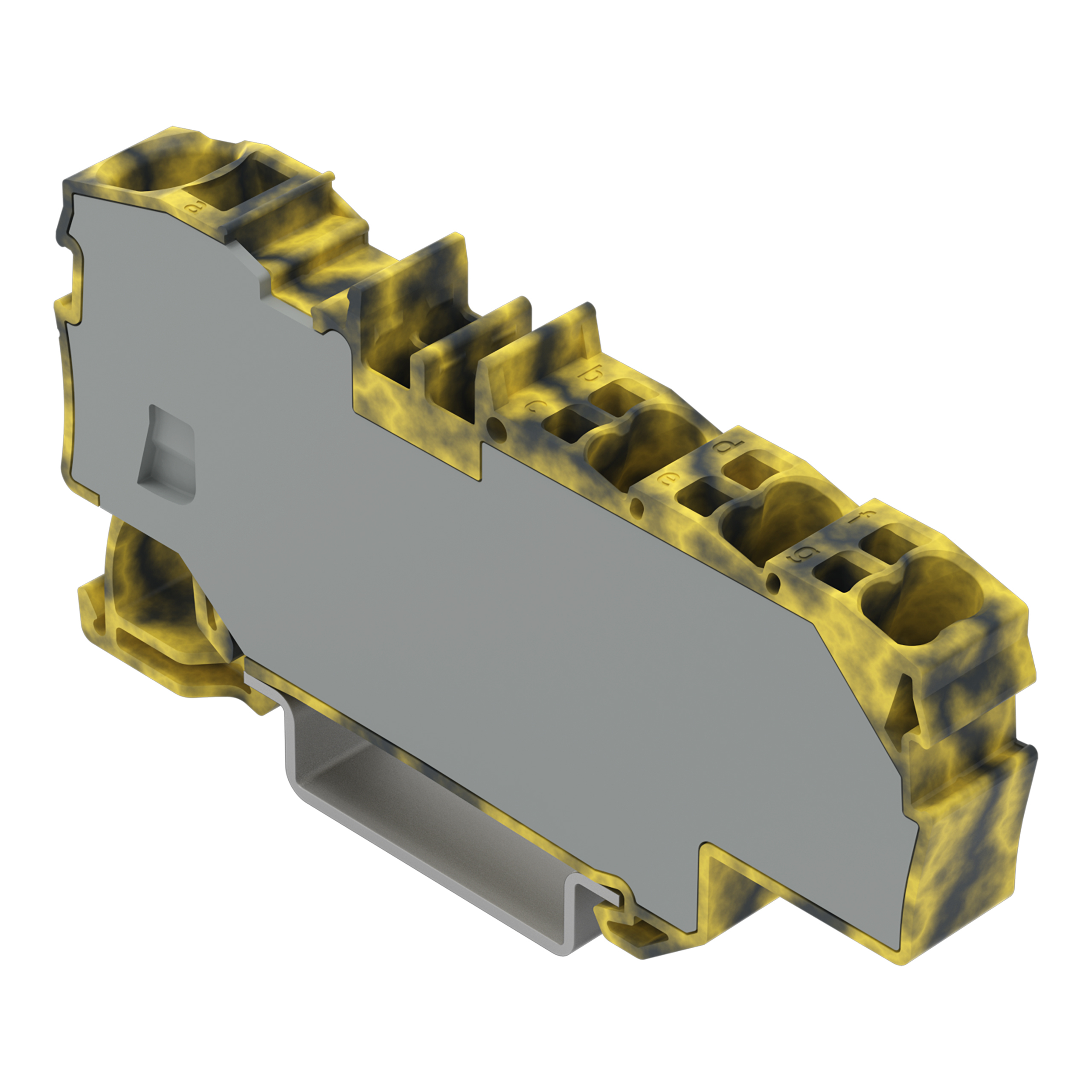 HAAROITUSLIITIN WAGO 1x6(10)/6x1.5(2,5)mm2,KEL/HAR