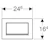 geberit Actuator plate geberit sigma30 matt white/chrome 1-f