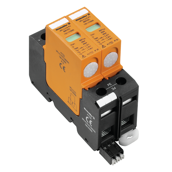 Overspenningsvern m/ fjernk. VPU II 2 R PV 600V DC