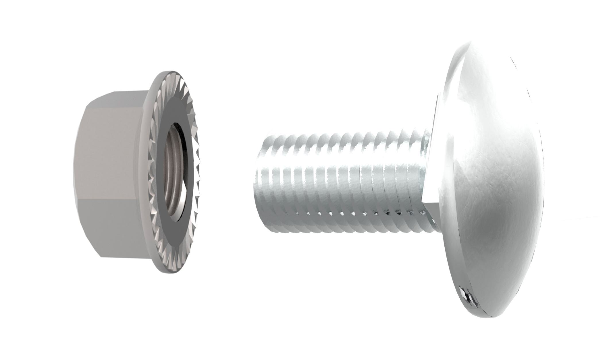 Bolt/mutter selvlås M8x16 SS  A4-80-16