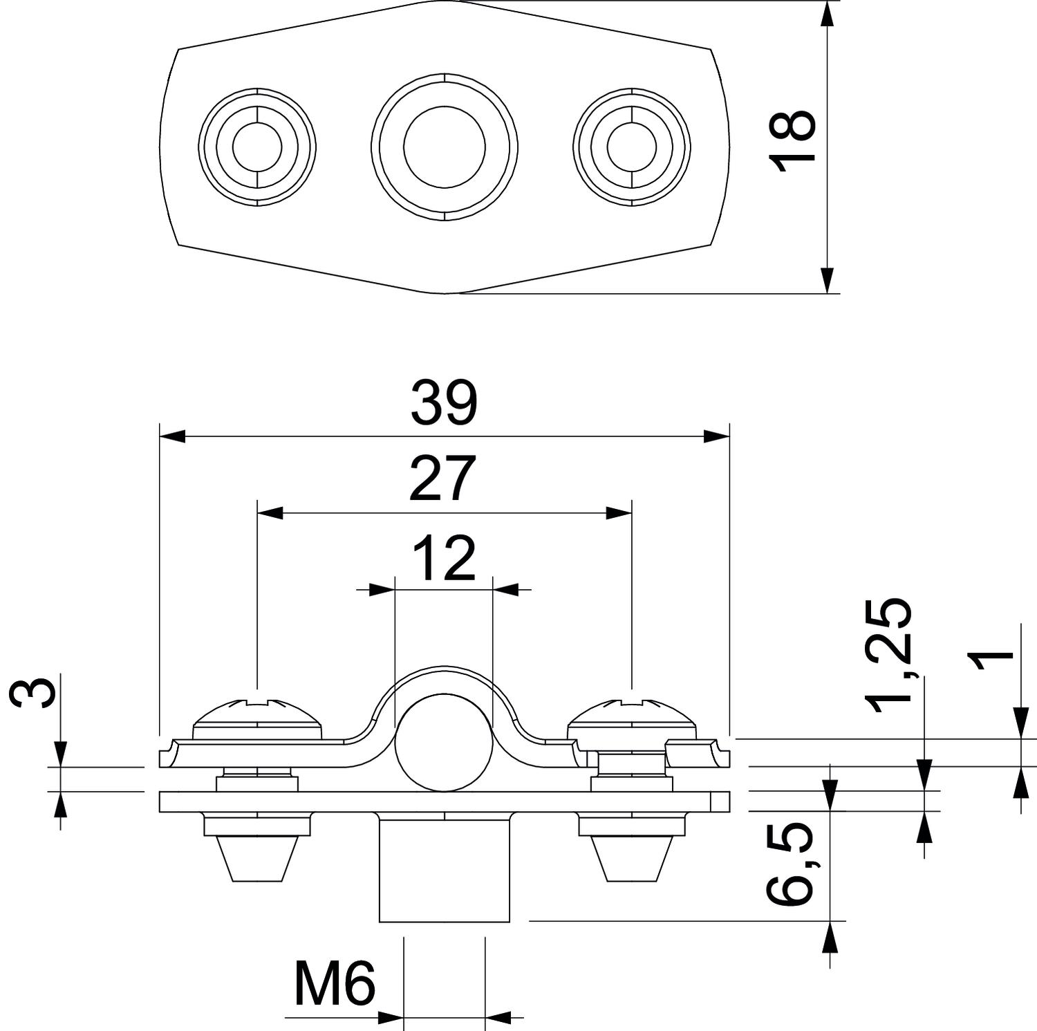 obo bettermann Putkikiinnike asg 732 12 g, 10-12mm, m6
