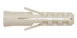 NYLONPLUGG 6X30MM HVIT,NAT6
