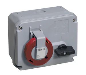 abb Uttag 6h, 16a, ip44, 3p+n+e