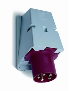 amphenol Väggintag 6h, 63a, ip44, 3p+n+e
