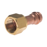 PRESS FITTING SAE 3/8 COPPER FLARE BRASS NUT