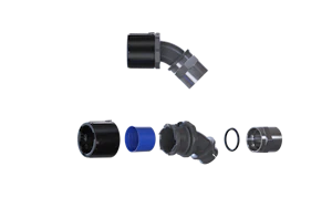 flexicon Skyddslang klämma plast fpau34-bfm35-45b svart