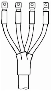 melbye Ändavslut 1kv 4x25-95 mm²