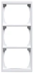 COVER FRAME 3-GANG,100MM,WHITE,IMPRESSIVO
