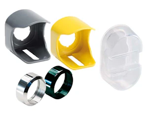 abb Push button accessory cover, yellow, e-stopleveler