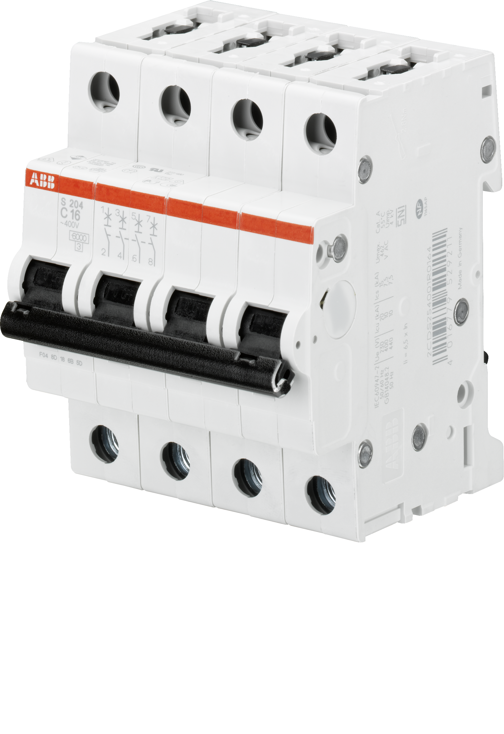 MINIBRYTARE 4-POL S204M-C10