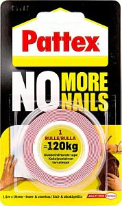 pattex Pattex monteringstape 19mm x 1,5m