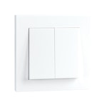 SWITCH SWITCH RECESSED 1+1 WH