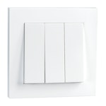 SWITCH SWITCH RECESSED 1+1+1 WH