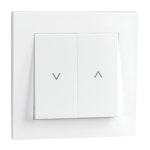 SWITCH SWITCH RECESSED SHUTTER WH