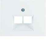 CENTRE PLATE data outlet 4587 white