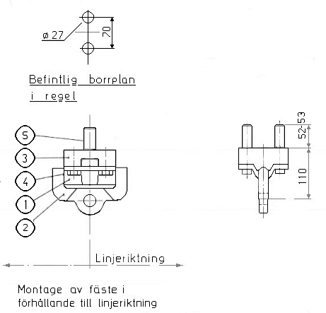 ISOL.KEDJEFÄSTE 640590-D VATTENFALL 640590-D MONTERAS