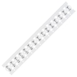 CABLE TIE MARKERS WHITE, 500 PCS, 25X10 MM