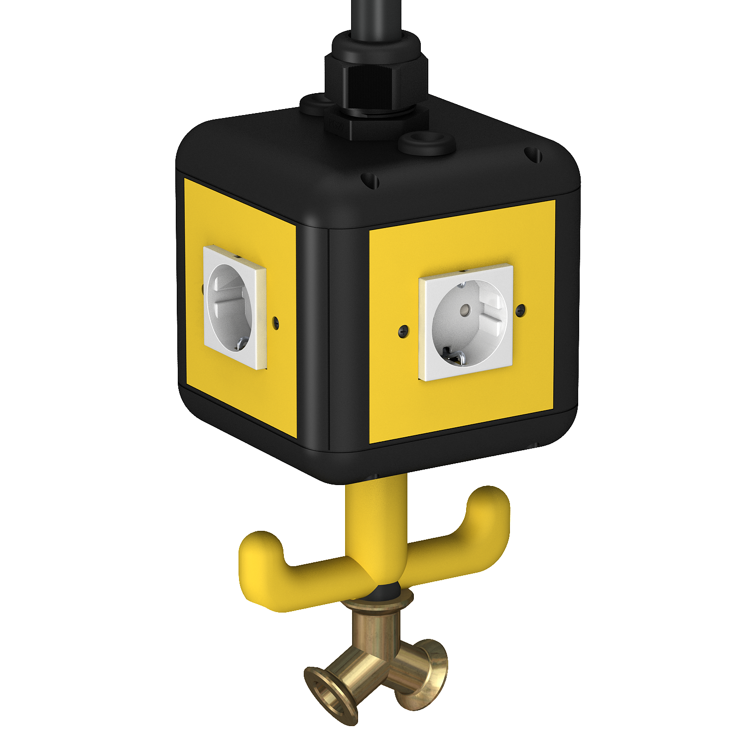obo bettermann Socket-outlet panel egs vh-4l 4sd,4-os pist, ilma, pa
