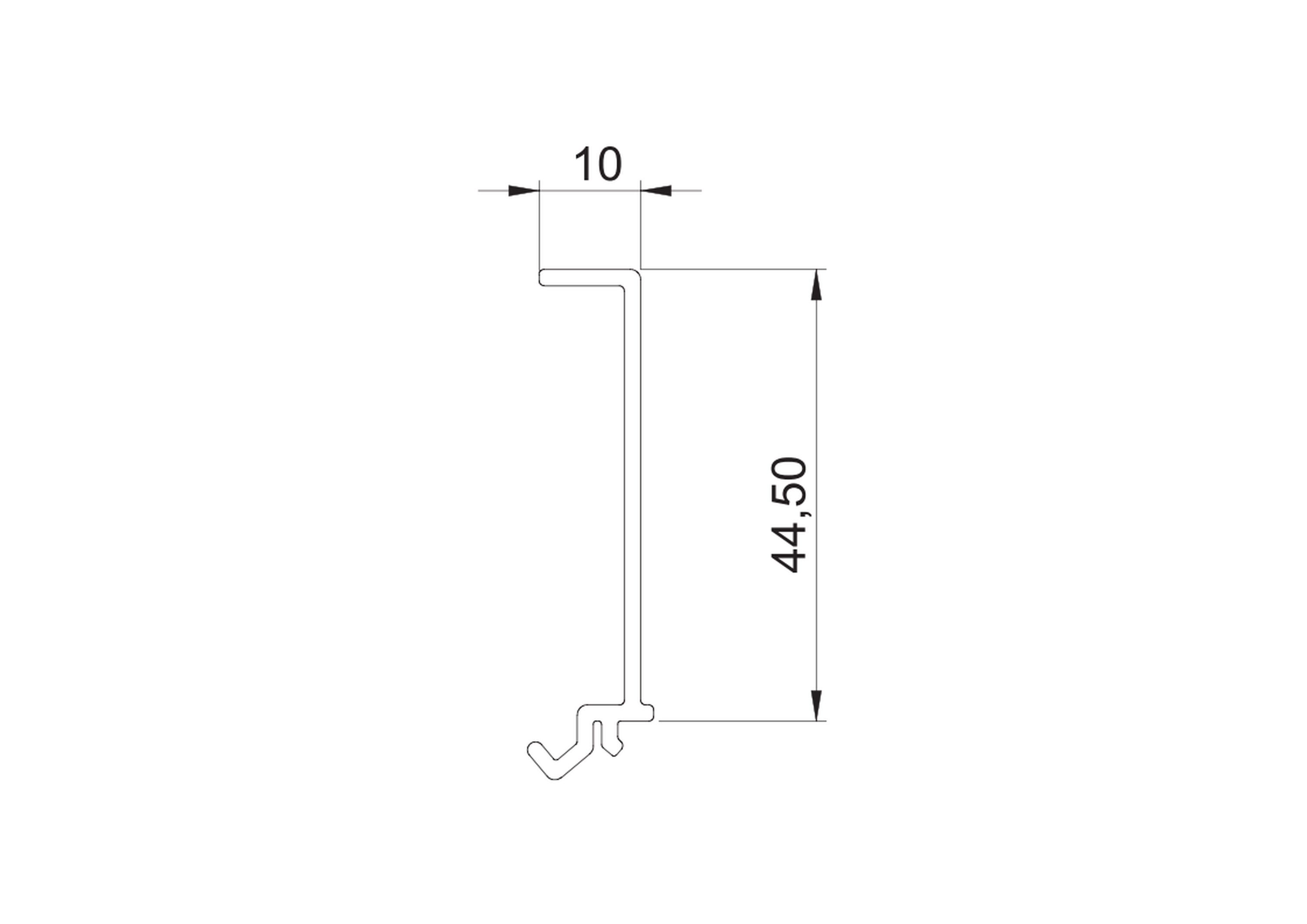 obo bettermann Avskiljningsplåt obo gk-tw70, pvc