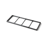 COVER PLATE INTRO COVER FRAME 4, 100MM, BLACK