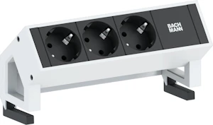 bachmann Socket-outlet panel desk2 3xschuko