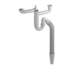 onnline Kitchen water trap onnline 2-bowl 1 1/2 ft