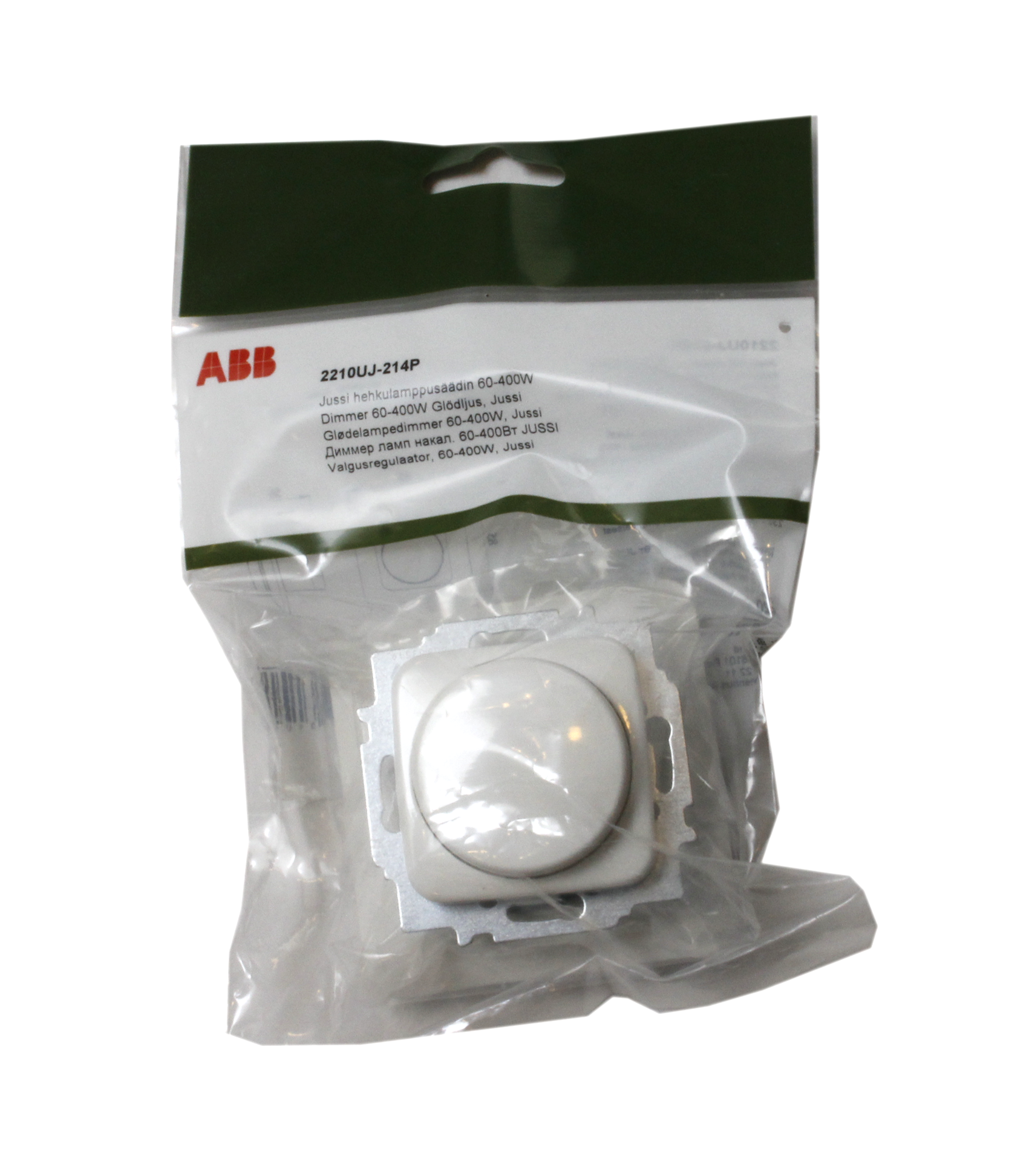 abb Dimmer jussi 300 w incand.light 2210uj-214p